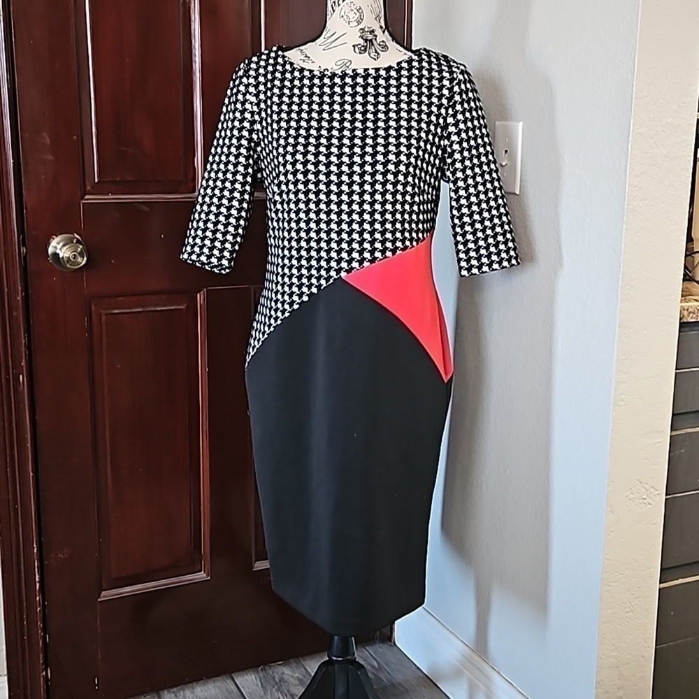Studio One Geometric Knit Dress Size 10